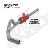 Diamond Eye KIT 4in Catback MFLR RPLCMENT PIPE Single AL: 2004.5-2007.5 DODGE CUMMINS 600 thumbnail 1