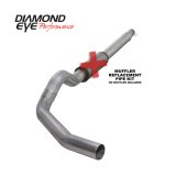 Diamond Eye KIT 5in Catback MFLR RPLCMENT PIPE Single AL: 94-97 FORD 7.3L F250/F350 PWRSTROKE thumbnail 3