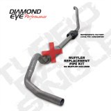 Diamond Eye KIT 4in TB MFLR RPLCMENT PIPE SGL SS 94-97 7 3L F250/F350 PWRSTROKE NFS W CARB EQIV STDS thumbnail 1