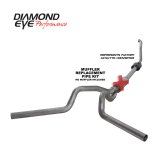 Diamond Eye KIT 4in TB MFLR RPLCMENT PIPE DUAL SS 94-97 5 7 3L F250/F350 PWRSTROKE NFS W CARB STDS thumbnail 2