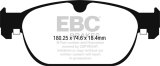 EBC 2015+ Volvo XC90 Ultimax2 Front Brake Pads thumbnail 3