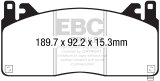 EBC 15-17 Ford Mustang Shelby GT350/GT350R Yellowstuff Front Brake Pads thumbnail 4