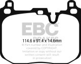 EBC 2015+ Mini Cooper John Cooper Works Yellowstuff Front Brake Pads thumbnail 4