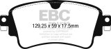 EBC 2018+ Audi A4 Allroad Quattro 2.0L Turbo Greenstuff Rear Brake Pads thumbnail 4