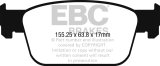 EBC 2017+ Audi A4 2.0L Turbo (B9) Greenstuff Front Brake Pads thumbnail 3