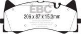 EBC 2015+ Mercedes-Benz C63 AMG (W205) 4.0L Twin Turbo Redstuff Front Brake Pads thumbnail 4