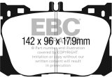 EBC 2017+ Mercedes-Benz E300 (W213) 2.0L Turbo Redstuff Front Brake Pads thumbnail 4