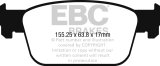EBC 2017+ Audi A4 2.0L Turbo (B9) Yellowstuff Front Brake Pads thumbnail 5
