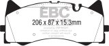 EBC 2015+ Mercedes-Benz C63 AMG (W205) 4.0L Twin Turbo Yellowstuff Front Brake Pads thumbnail 5