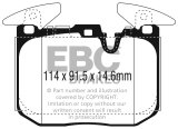 EBC 2014+ BMW I8 1.5L Turbo/Electric Yellowstuff Front Brake Pads thumbnail 4