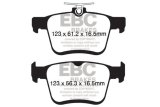 EBC 2017+ Volkswagen Atlas 2.0L Turbo Greenstuff Rear Brake Pads thumbnail 4