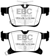 EBC 2016+ Chrysler Pacifica (RU) 3.6L Ultimax2 Rear Brake Pads thumbnail 3