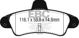 EBC 01-03 Mercury Cougar Yellowstuff Rear Brake Pads thumbnail 4