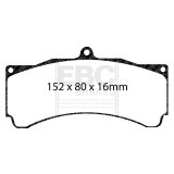 EBC Racing Alcon CAR89 Caliper RP-1 Race Brake Pads thumbnail 2
