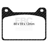 EBC Racing Brakeman F4 Tornado Caliper RP-1 Race Brake Pads thumbnail 2