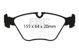 EBC Racing 00-05 BMW 3 Series (E46) RP-1 Race Front Brake Pads thumbnail 4