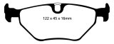 EBC 01-03 BMW 525i 2.5 (E39) Yellowstuff Rear Brake Pads thumbnail 1