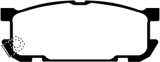 EBC 01-03 Mazda Miata MX5 1.8 (Sports Suspension) Yellowstuff Rear Brake Pads thumbnail 7