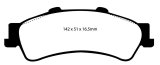 EBC 01-05 Cadillac Deville 4.6 HD Yellowstuff Rear Brake Pads thumbnail 2