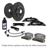 EBC Racing 92-00 BMW M3 (E36) Black Apollo-4 Calipers 355mm Rotors Front Big Brake Kit thumbnail 1
