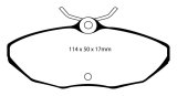EBC 01-05 Ford Thunderbird 3.9 Redstuff Rear Brake Pads thumbnail 1