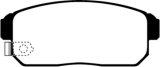 EBC 02-03 Infiniti G20 2.0 Redstuff Rear Brake Pads thumbnail 7