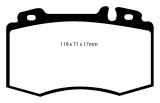 EBC 02-04 Mercedes-Benz C32 AMG (W203) 3.2 Supercharged Yellowstuff Front Brake Pads thumbnail 1