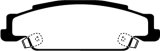 EBC 02-05 Cadillac CTS 2.6 Redstuff Rear Brake Pads thumbnail 7