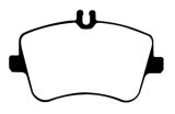EBC 02-05 Mercedes-Benz C230 (W203) 1.8 Supercharged (European Model) Ultimax2 Front Brake Pads thumbnail 6