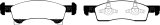 EBC 02-06 Ford Expedition 4.6 2WD Yellowstuff Front Brake Pads thumbnail 7