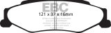 EBC 03-04 Cadillac XLR 4.6 Yellowstuff Rear Brake Pads thumbnail 5