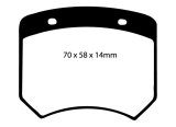 EBC 03-04 Morgan Aero 8 4.4 Redstuff Rear Brake Pads thumbnail 1