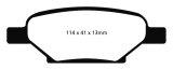 EBC 04-06 Chevrolet Cobalt 2.0 Supercharged Redstuff Rear Brake Pads thumbnail 1