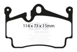 EBC 04-08 Porsche Boxster (Cast Iron Rotors only) 2.7 Redstuff Rear Brake Pads thumbnail 7