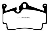 EBC 04-08 Porsche Boxster (Cast Iron Rotors only) 2.7 Yellowstuff Rear Brake Pads thumbnail 1