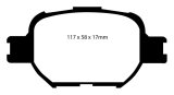 EBC 04-10 Scion TC 2.4 Yellowstuff Front Brake Pads thumbnail 1