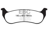 EBC 05-07 Chrysler Pacifica 3.5 Greenstuff Rear Brake Pads thumbnail 5