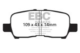 EBC 05-09 Buick Allure (Canada) 3.6 Greenstuff Rear Brake Pads thumbnail 3