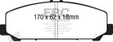 EBC 06-07 Infiniti QX56 5.6 (Akebono) Yellowstuff Front Brake Pads thumbnail 5