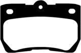 EBC 06-07 Lexus GS300 3.0 Greenstuff Rear Brake Pads thumbnail 6