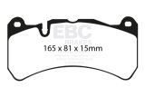 EBC 06-08 Ferrari 599 6.0 Redstuff Front Brake Pads thumbnail 6
