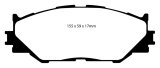 EBC 06-08 Lexus IS250 2.5 Redstuff Front Brake Pads thumbnail 1