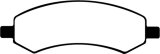 EBC 06-09 Chrysler Aspen 4.7 Yellowstuff Front Brake Pads thumbnail 7