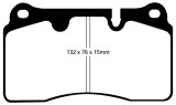 EBC 06-09 Volkswagen Touareg 3.6 (2 pin holes at top of backplate) Ultimax2 Front Brake Pads thumbnail 2