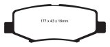 EBC 06-11 Dodge Nitro 3.7 Yellowstuff Rear Brake Pads thumbnail 7