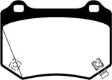 EBC 18+ Subaru WRX STI Redstuff Rear Brake Pads thumbnail 1