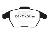EBC 06-13 Audi A3 2.0 Turbo (Girling rear caliper) Ultimax2 Front Brake Pads thumbnail 5