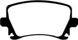 EBC 06-13 Audi A3 2.0 Turbo (Girling rear caliper) Yellowstuff Rear Brake Pads thumbnail 7