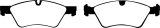 EBC 07-09 Mercedes-Benz R-Class R320 3.0 TD Greenstuff Front Brake Pads thumbnail 6