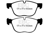 EBC 07-10 BMW X5 3.0 Redstuff Front Brake Pads thumbnail 6